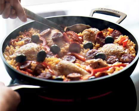 Basque Country Chicken with Chorizo